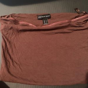 Brown tube top from Charlotte rues